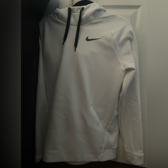 WHITE NIKE HOODIE DRYFIT - Picture 1 of 1